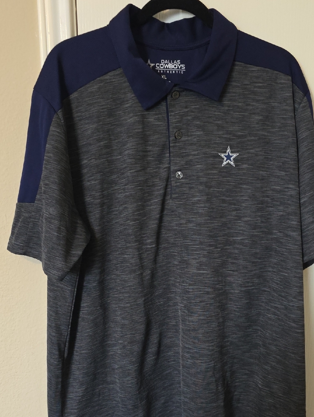 NFL Dallas Cowboys Navy & Gray Polo Shirt